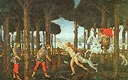 Panel II of The Story of Nastagio degli Onesti, Sandro Botticelli